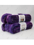 Misto Filati Stock Gomitoli Lana "Filigree" 5 pezzi Viola sfumato N°9947