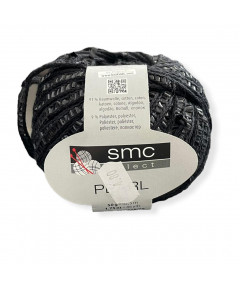 Gomitolo cotone Pearl 50gr con strass, nero n°2214