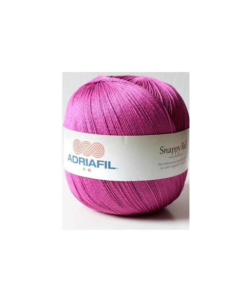 Adriafil Snappy Ball cotone egiziano mercerizzato al 100% 250gr colore Magenta 42