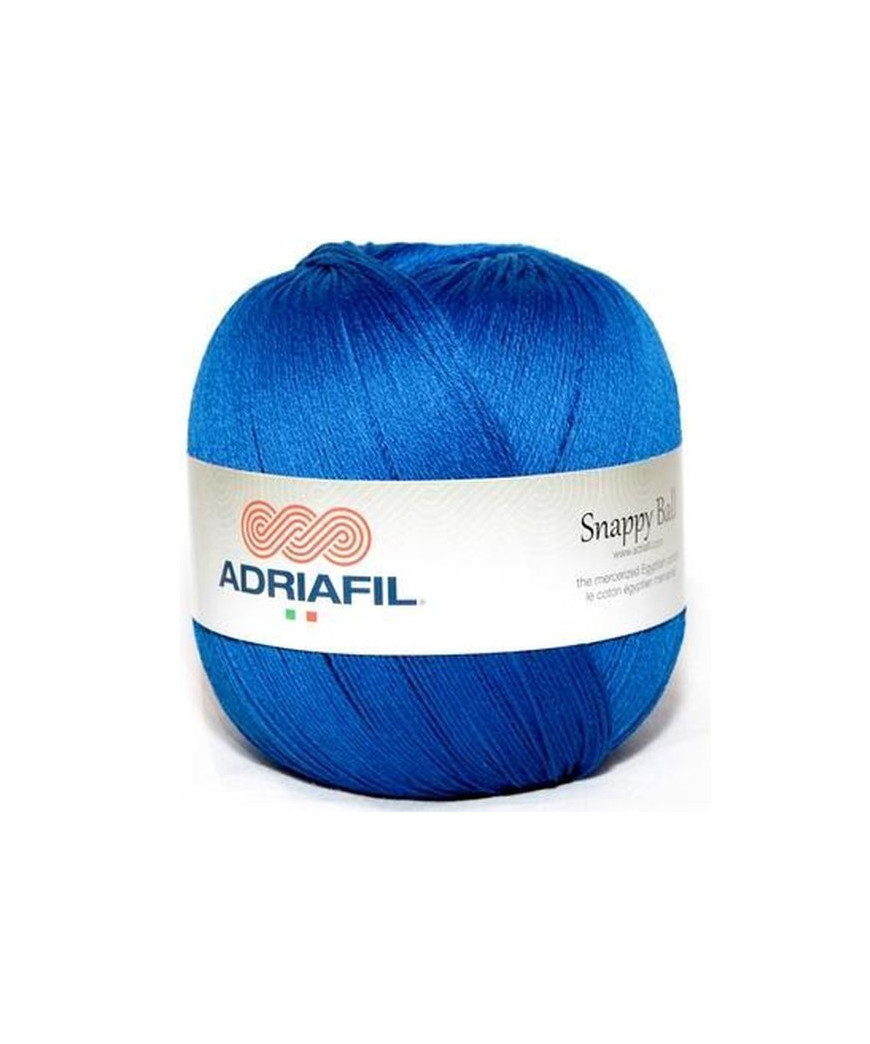 Adriafil Snappy Ball cotone egiziano mercerizzato al 100% 250gr colore Blu Elettrico 47