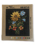 Canovaccio Quadro Per Ricamo Mezzo Punto con stampa 20,5x23,5cm/ca fiori