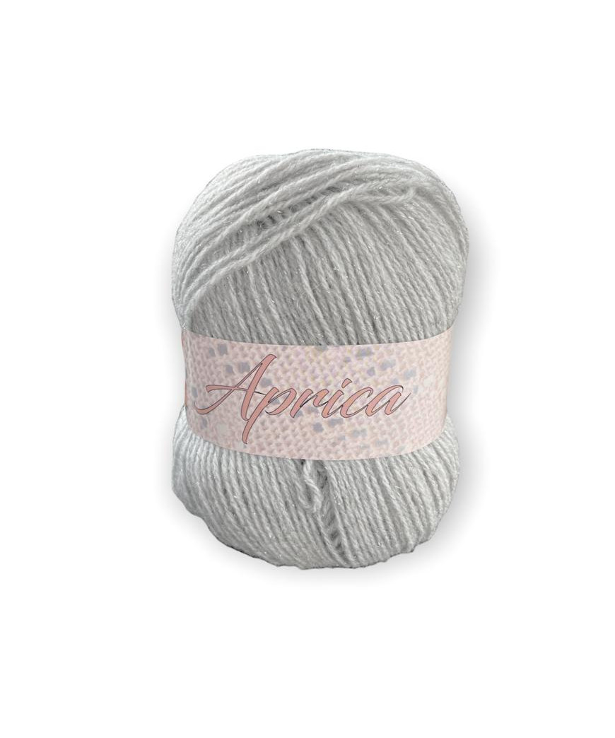 Gomitolo lana Aprica 150gr, lamè grigio n°12