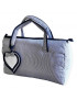 Borsa Portalavoro 45x30cm/ca con interno idrorepellente, righe blue