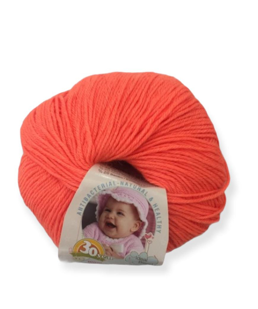 BABY WOOL ARANCIO COL N°654