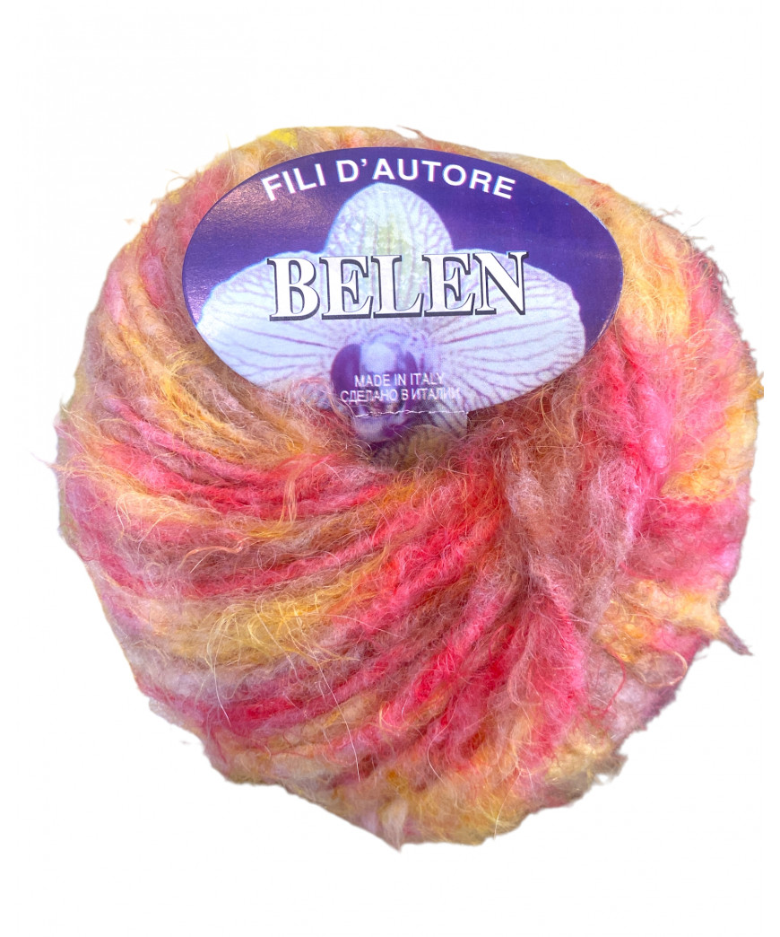 Gonmitoli Lana Belen 50g Mix Giallo/Fuxia Sfumato