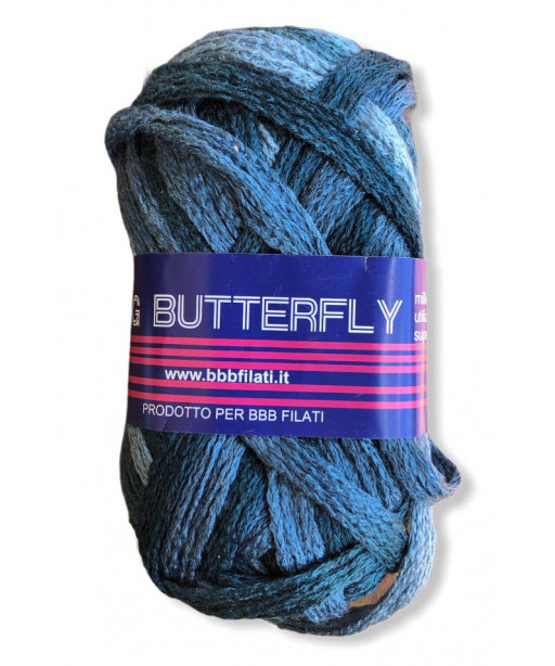 Gomitolo Big Butterfly 50g mix petrolio n°15