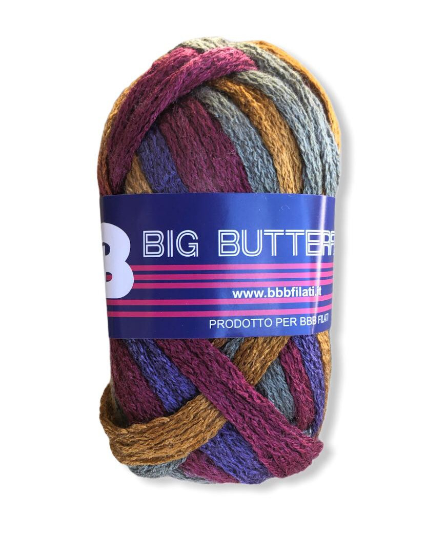 Gomitolo Big Butterfly 50g mix color