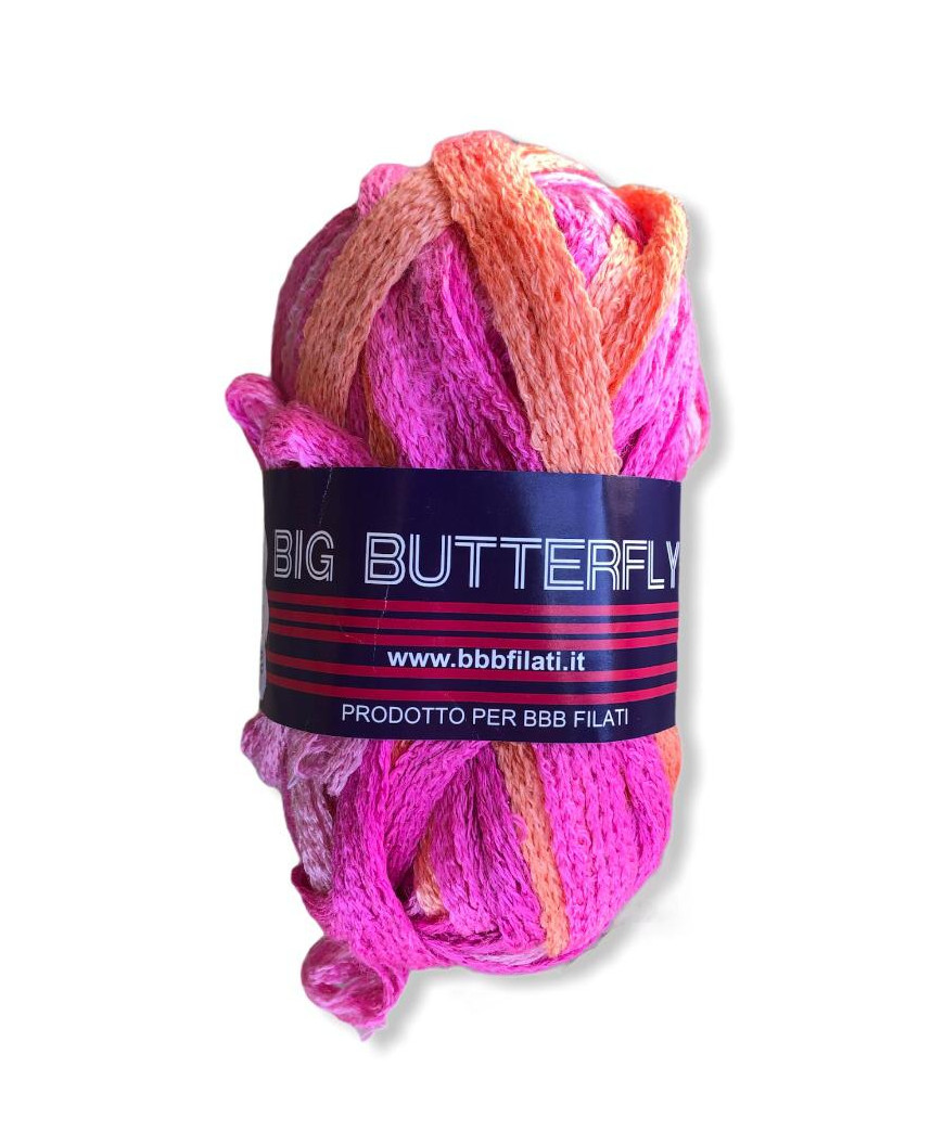 Gomitolo Big Butterfly 50g mix rosa