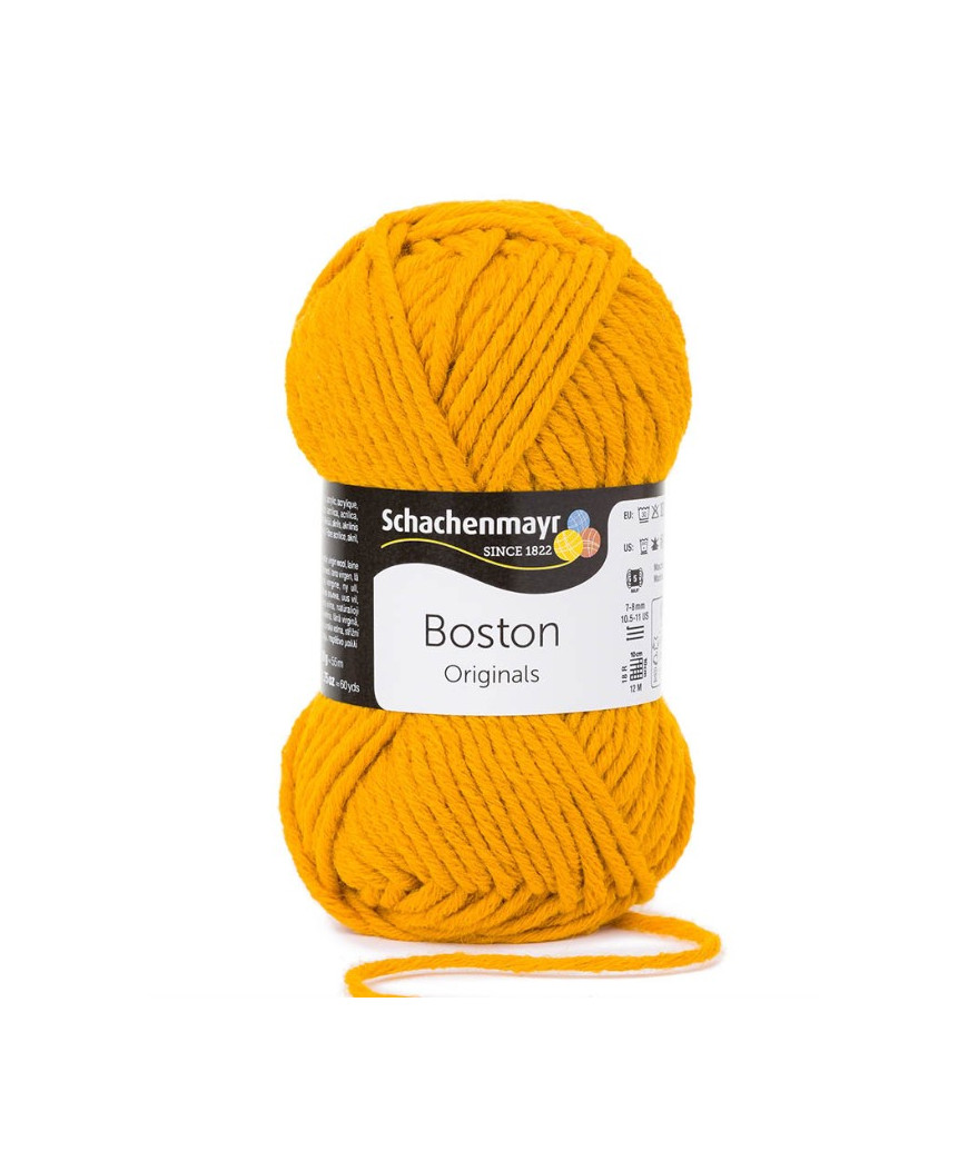 Gomitolo lana Boston Original Schachenmayr 50gr,Giallo Ocra  21