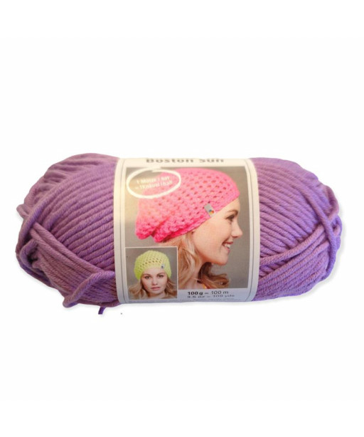 Gomitolo cotone Boston Sun 100gr  lilla n°48