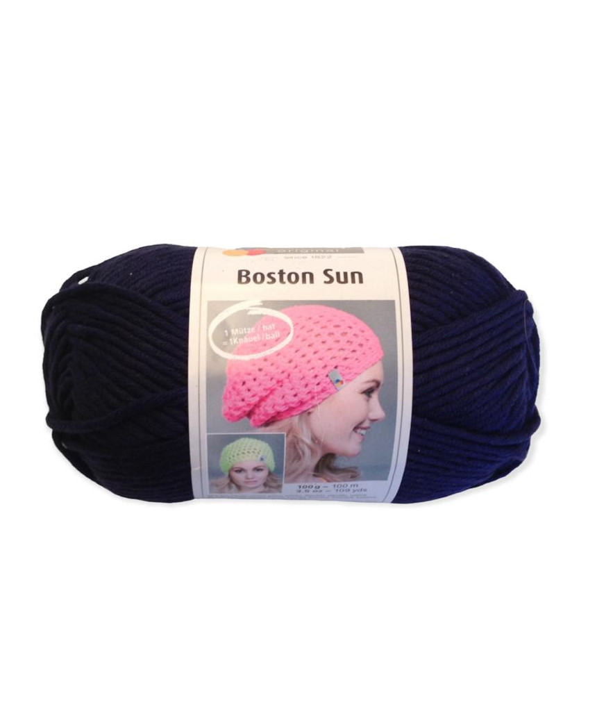 Gomitolo cotone Boston Sun 100gr blu n°054