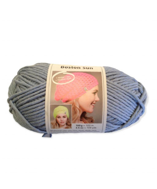 Gomitolo cotone Boston Sun 100gr azzurro n°53