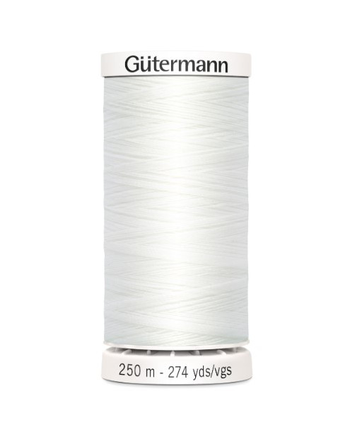 Cucitutto Filo Sintetico per Cucito Gutermann Colore Bianco 250 Metri