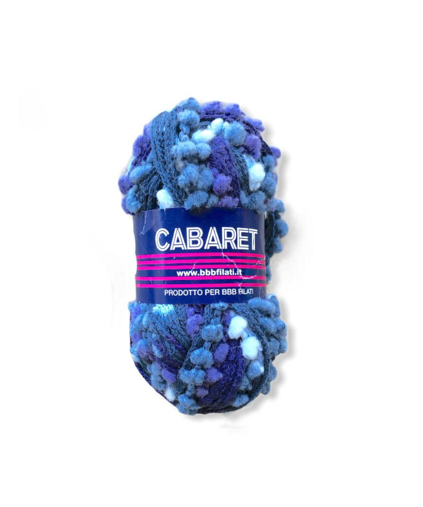 Gomitolo lana Cabaret 50gr, mix blue n°17