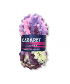 Gomitolo lana Cabaret 50gr, mix rosa gialllo n°7