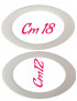Coppia Manici  Per Borse In PVC  Ovale Colore NeroCm 18x12 ca