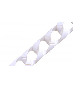 Catena in PVC colore Biancomisura anello cm 3x2 effetto Gommato