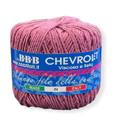 Gomitolo viscosa e seta Chevrolet, 50gr fuxia n°5