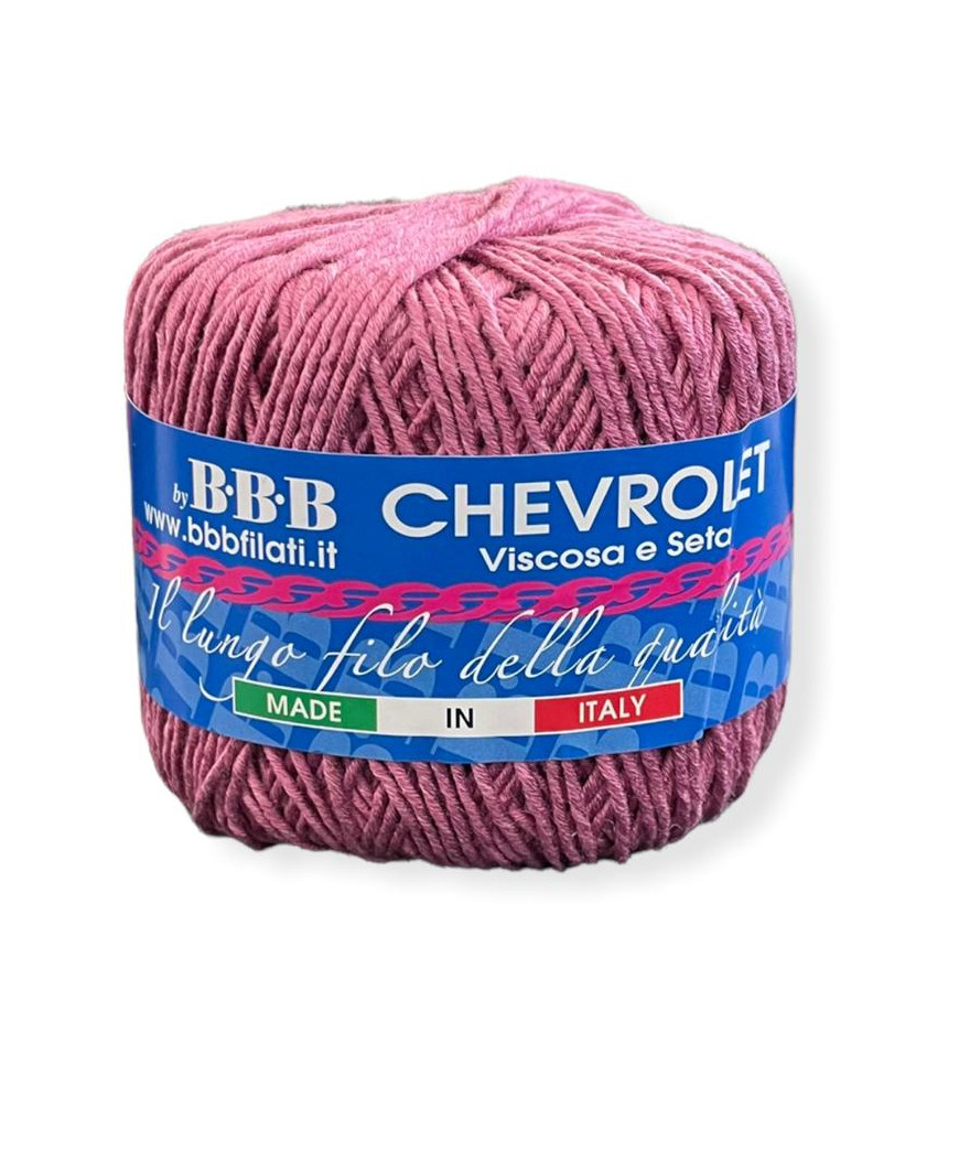 Gomitolo viscosa e seta Chevrolet, 50gr fuxia n°5