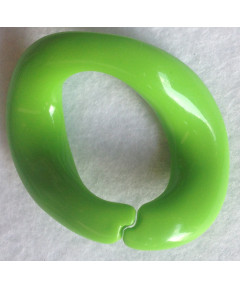 Anello Ovale Per Catene e colane In PVC Misura Cm 6 Colore Verde Mela