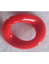 Anello Ovale Per Catene e colane In PVC Misura Cm 3 Rosso