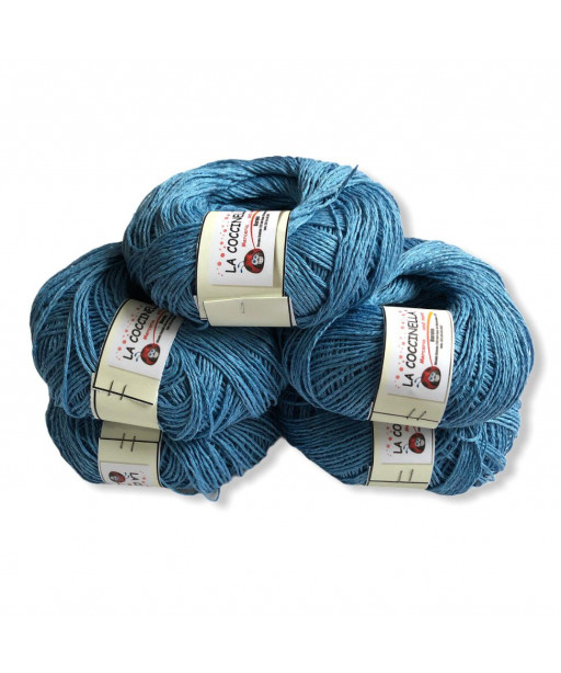 Gomitoli cotone "Cotonello" 50gr 190m c/a, confezione da 5 gomitoli, azzurro