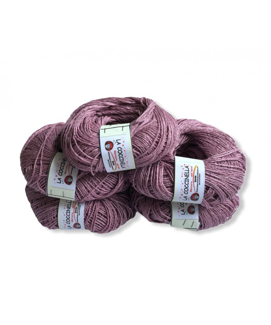 Gomitoli cotone "Cotonello" 50gr 190m c/a, confezione da 5 gomitoli, lilla