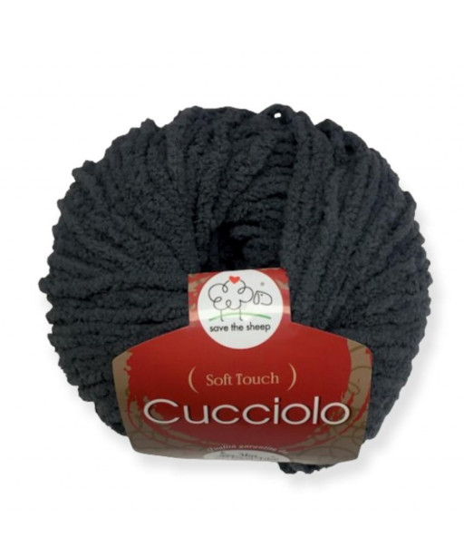 Filato Gomitolo "Cucciolo" 50gr,85mt  100%Microfibra Colore Grigio n°06-Ferri consigliati n° 6-6,5