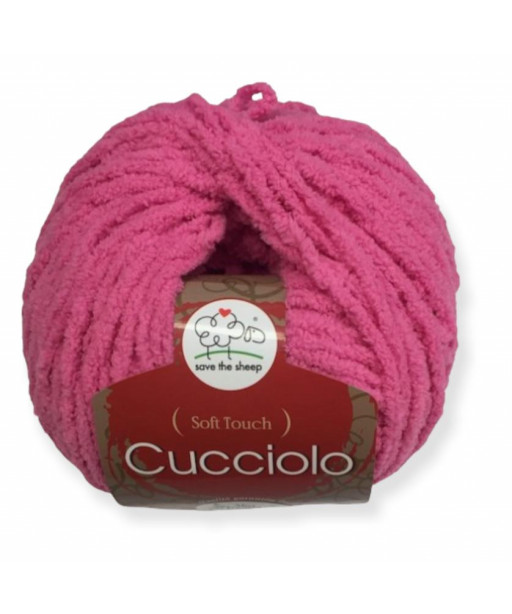 Filato Gomitolo "Cucciolo" 50gr,85mt  100%Microfibra Colore Fuxia n°11-Ferri consigliati n° 6-6,5