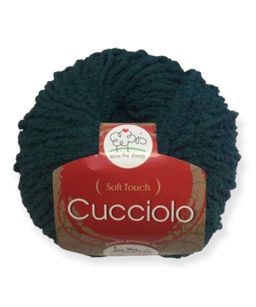 Filato Gomitolo "Cucciolo" 50gr,85mt  100%Microfibra Colore Verde n°15-Ferri consigliati n° 6-6,5