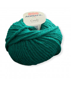 Gomitolo lana Adriafil Candy 100gr 100mt Colore Verde Bandiera n°3-Ferri Consigliato n°9
