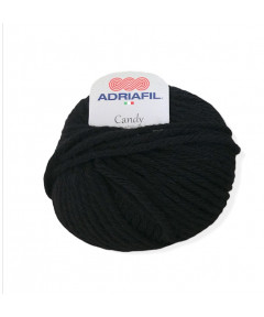 Gomitolo lana Adriafil Candy 100gr 100mt Colore Nero n°39-Ferri Consigliato n°9