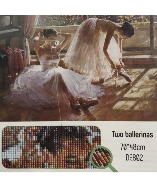 Collection D’Art Diamond Painting Misura 70x48cm, Two Ballerinas