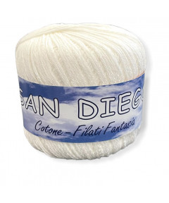 Gomitolo cotone San Diego 50gr, BIANCO n°100