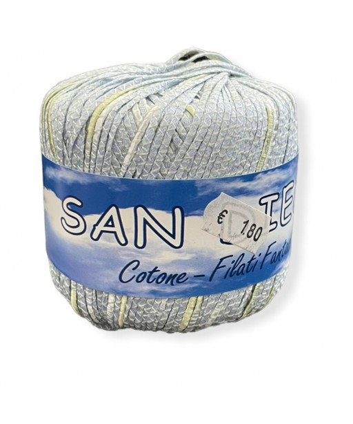 Gomitolo cotone San Diego 50gr, AZZURRO/VERDE