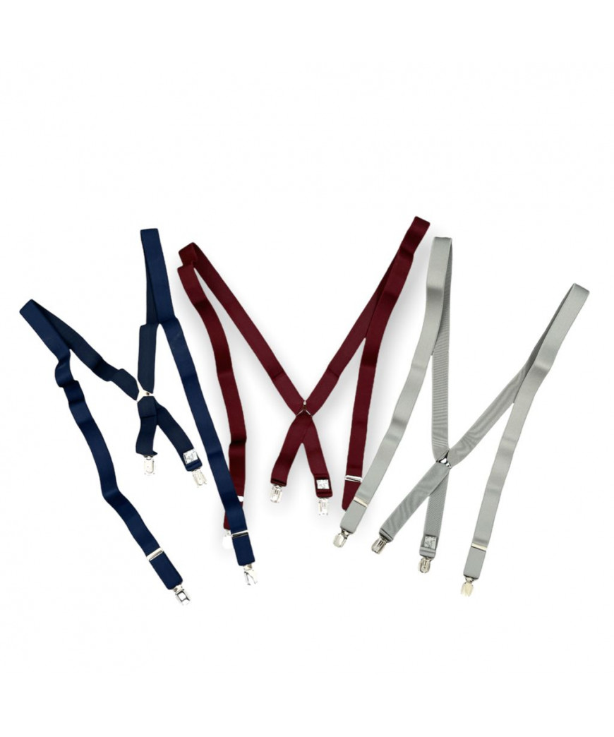 Bretelle rasatino unito 27mm clips nikel 120cm