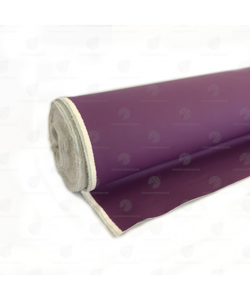 Tessuto Ecopelle Spessore 1mm c/a Prezzo per 50XH140 Colore Viola