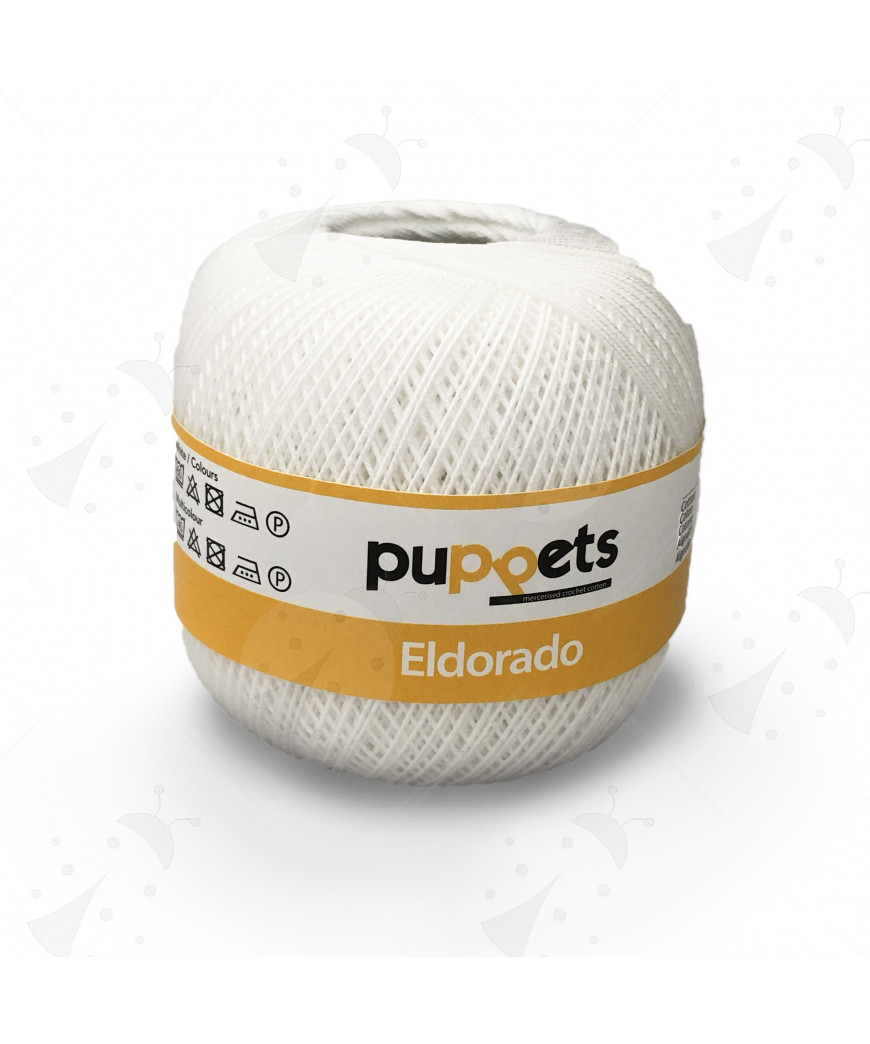 Gomitolo Cotone Eldorado 50gr Bianco n°7001