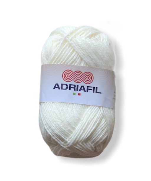 Filato Gomitolo Filobello 50gr 150mt-Colore Avorio°11 Ferri consigliati n°4