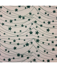 FELTRO STAMPATO 35x45cm STELLE DI NATALE VERDE