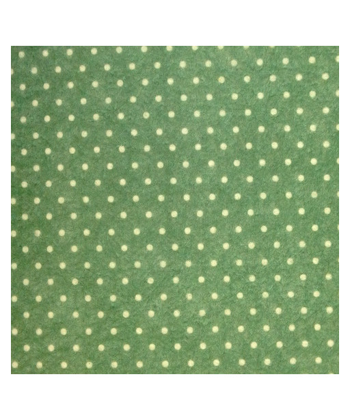 FELTRO 3mm 50x70cm POIS COL VERDE