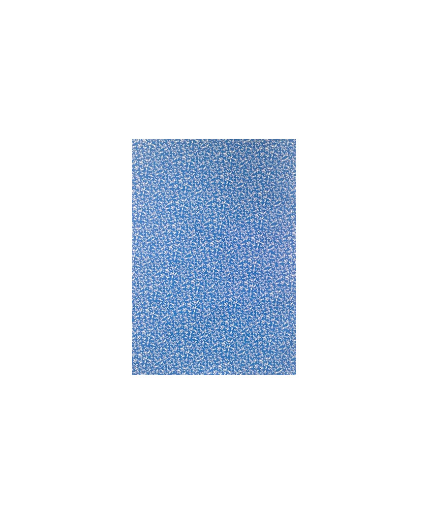 FELTRO STAMPATO BLUETTE FIORI BIANCHI mm1 misura cm 50x70 codice FLSG/ST78