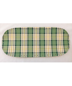 FONDO PER BORSA 40x17cm COL TESSUTO BURBERRY VERDE