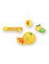 Applicazione termoadesiva frutta, 5x3,5cm/ca arancia
