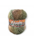 Gomitolo lana Gaucho 150gr, mix verde/marrone n°262