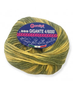 LANA GIGANTE MIX GIALLO VERDE COL N°150