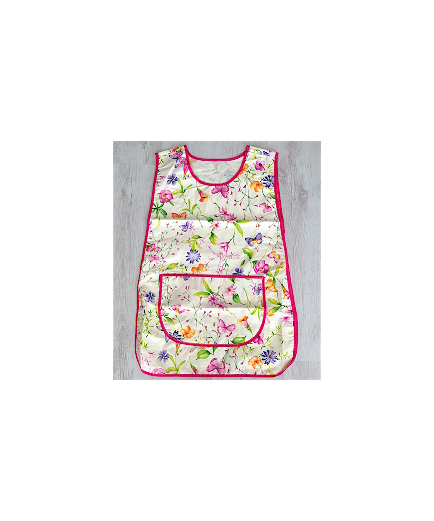 CASACCA "PRIMAVERA" FIORI E FARFALLE FUXIA