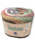 Gomitolo cotone Gustoso 100gr. 100%cotone, mix viola/verde/marrone n°24