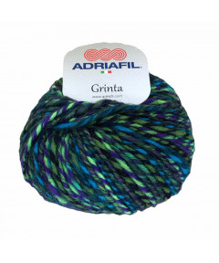 Gomitolo lana Adriafil Grinta 50gr 90mt mix Verde n°41 Ferri Consigliati n° 5,5
