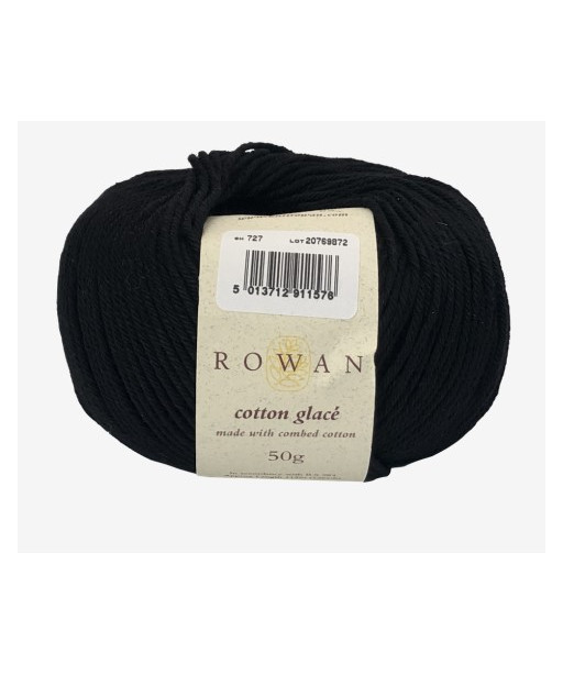 Gomitoli Cotone Rowan Cotton Glacè 50g Nero n°727